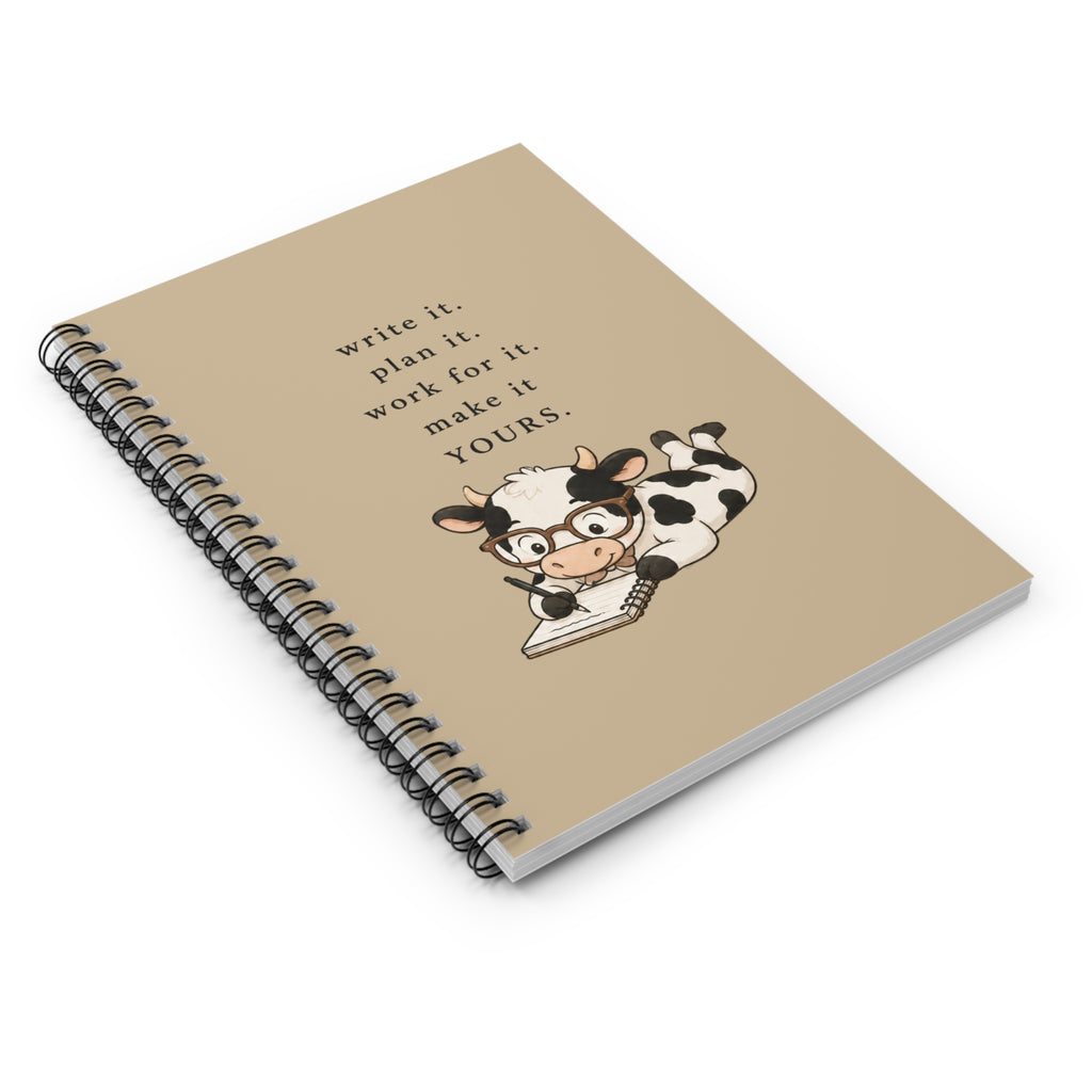 "Write it. Plan it." Notebook