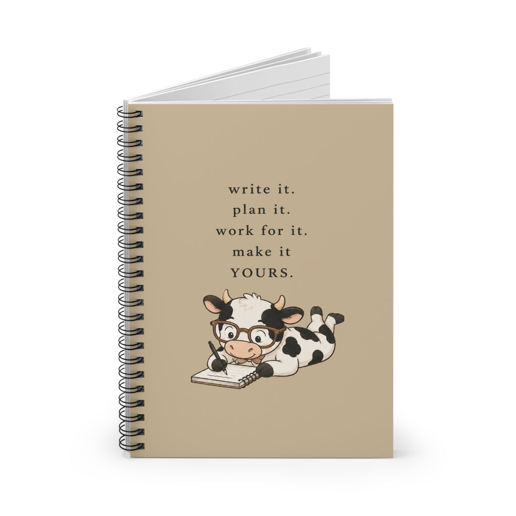 "Write it. Plan it." Notebook