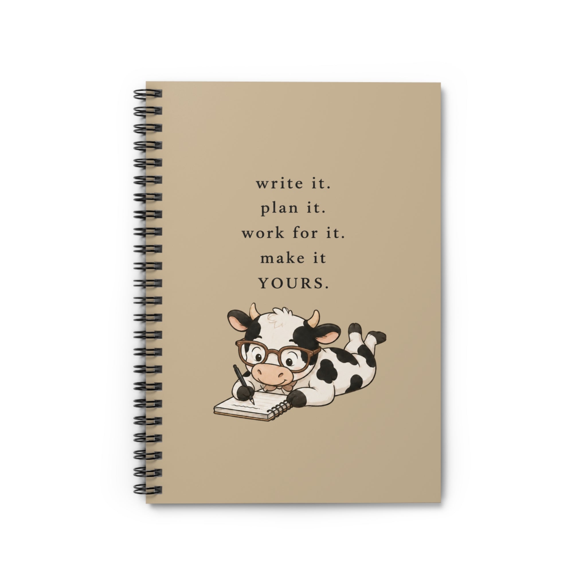 "Write it. Plan it." Notebook